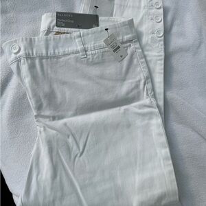 Talbots Perfect Crop White Pants, NWT